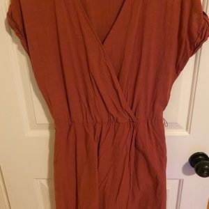 Universal Threads Burnt Orange Shirt Dress